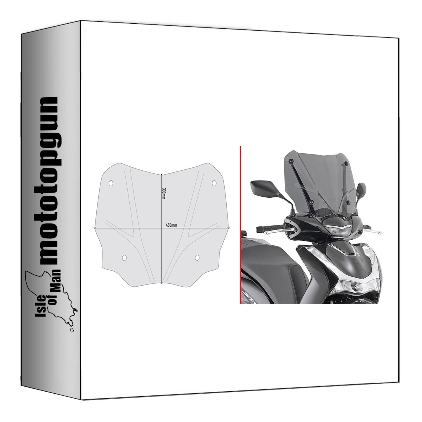 GIVI CUPOLINO FUMÉ D1181S COMPATIBILE CON HONDA SH 350 21/24
