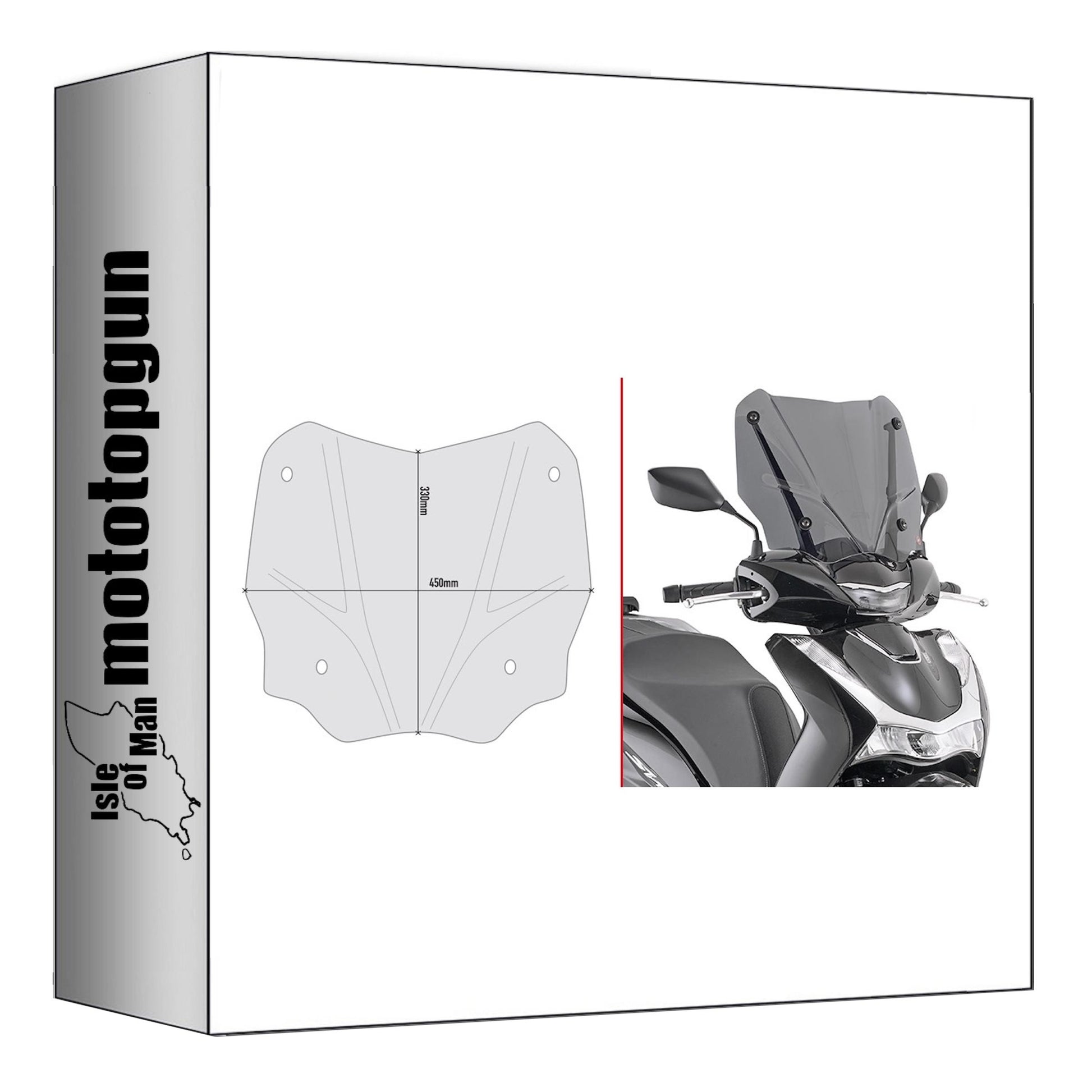 GIVI CUPOLINO FUMÉ D1181S COMPATIBILE CON HONDA SH 350 21/24