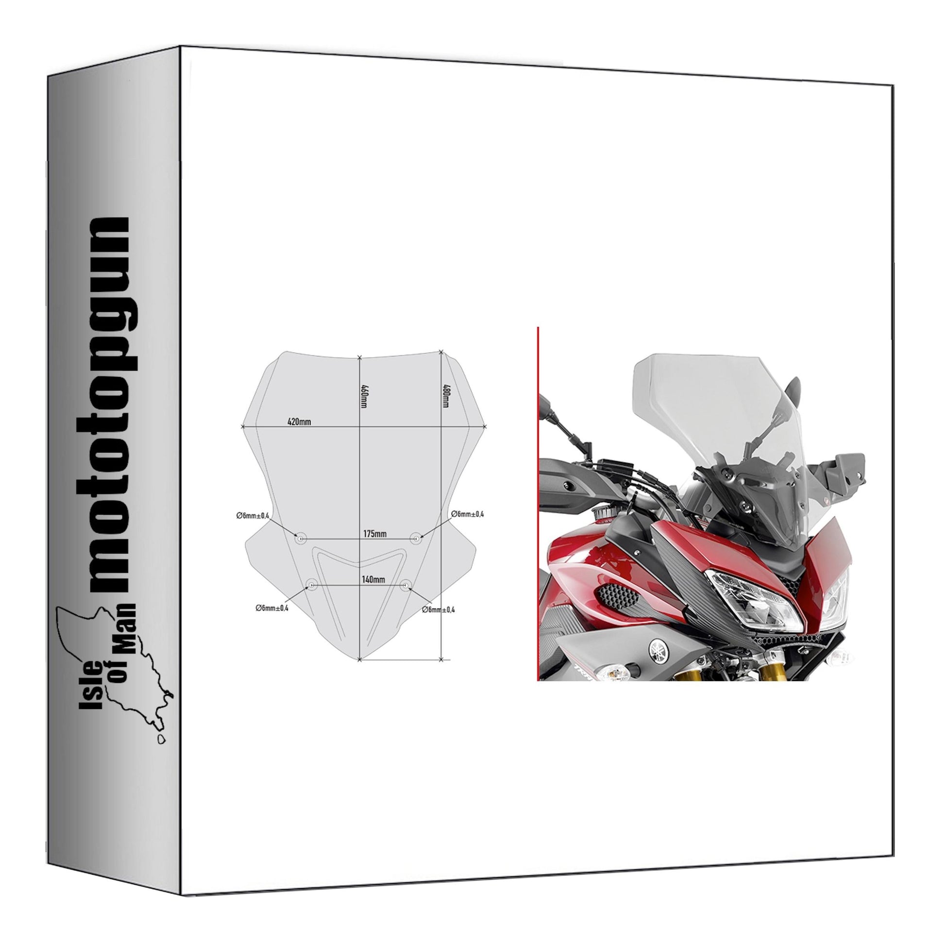 GIVI CUPOLINO FUMÉ D2122S COMPATIBILE CON YAMAHA MT-09 MT09 TRACER 15/17