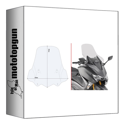 GIVI PARABREZZA TRASPARENTE D2133ST COMPATIBILE CON YAMAHA T-MAX 530 17/19