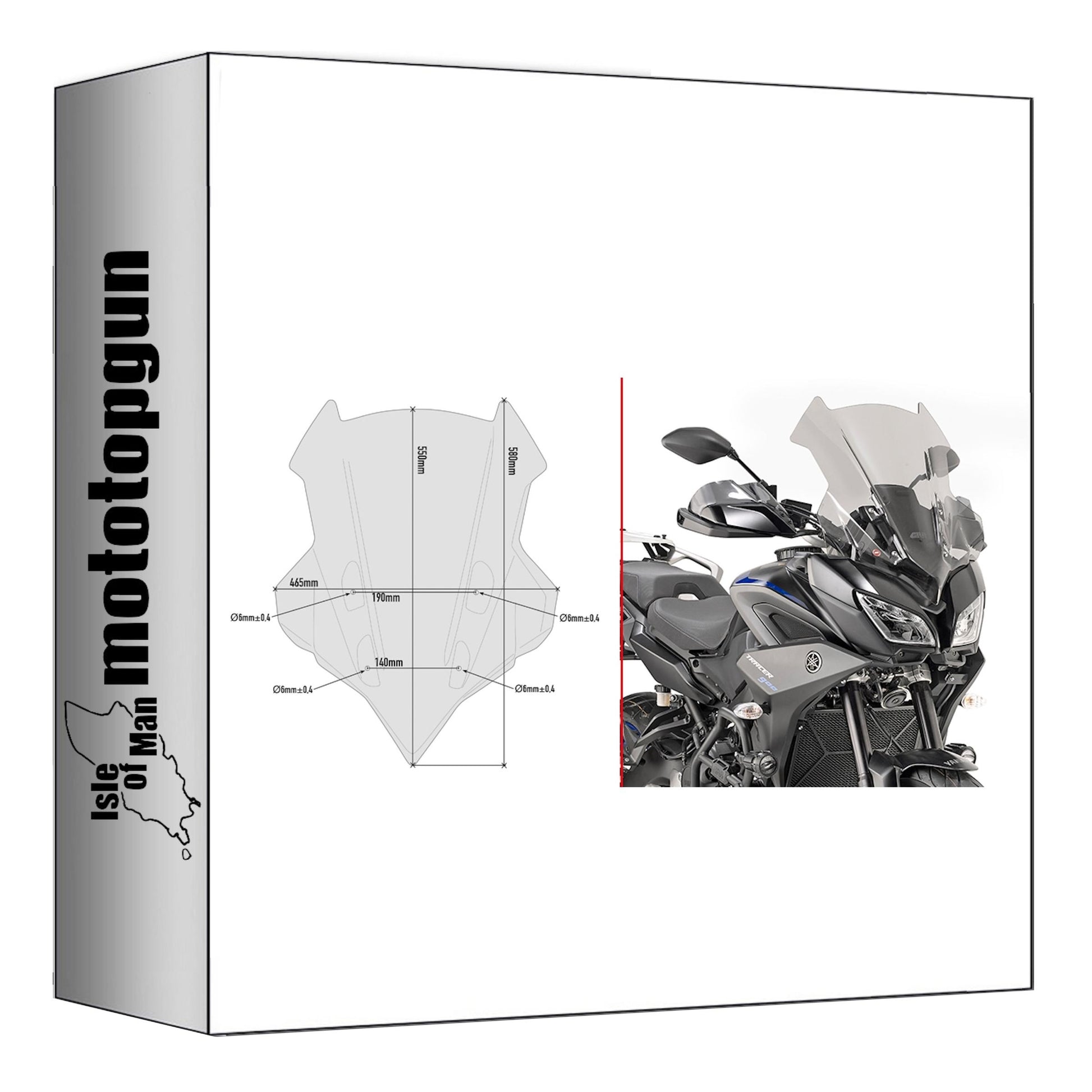 GIVI CUPOLINO FUMÉ D2139S COMPATIBILE CON YAMAHA TRACER 900 / GT 18/20