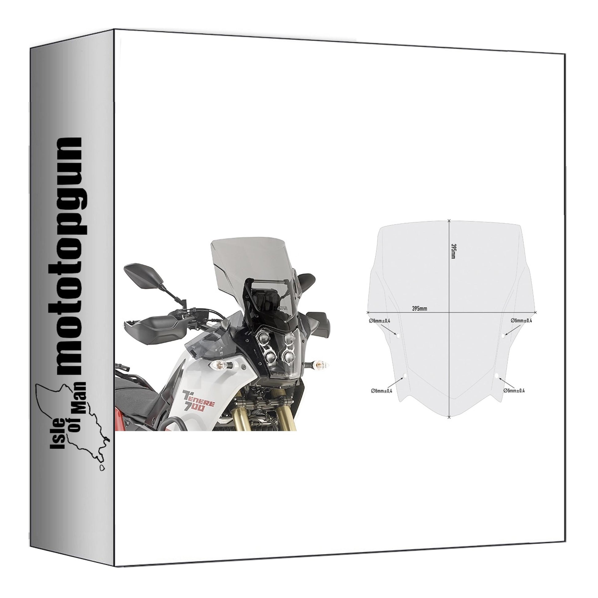 GIVI CUPOLINO FUMÉ D2145S COMPATIBILE CON YAMAHA TÉNÉRÉ 700 19/20