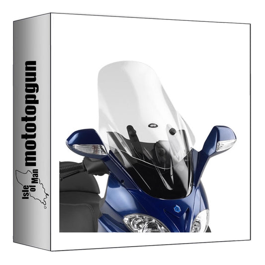 GIVI PARABREZZA TRASPARENTE D229ST COMPATIBILE CON PIAGGIO X9 200-250-500 EVOLUTION 03/08
