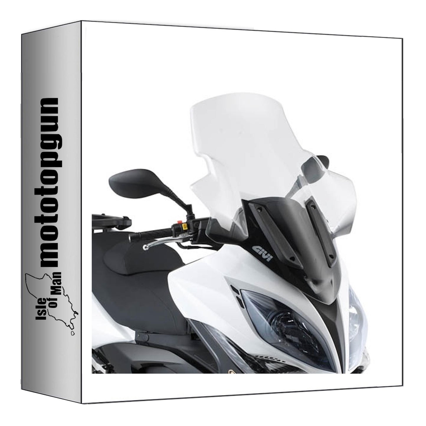 GIVI PARABREZZA TRASPARENTE D295ST COMPATIBILE CON KYMCO XCITING R 300-500 I 09/14