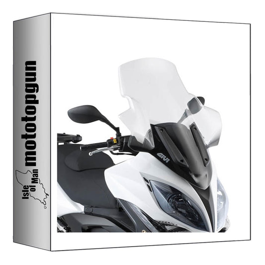 GIVI PARABREZZA TRASPARENTE D295ST COMPATIBILE CON KYMCO XCITING R 300-500 I 09/14