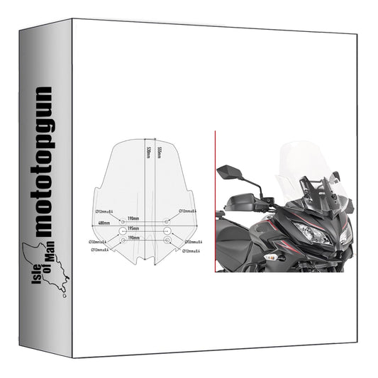 GIVI CUPOLINO TRASPARENTE D4120ST COMPATIBILE CON KAWASAKI VERSYS 1000 17/18