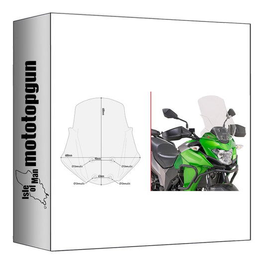 GIVI CUPOLINO TRASPARENTE D4121ST COMPATIBILE CON KAWASAKI VERSYS-X 300 17/24