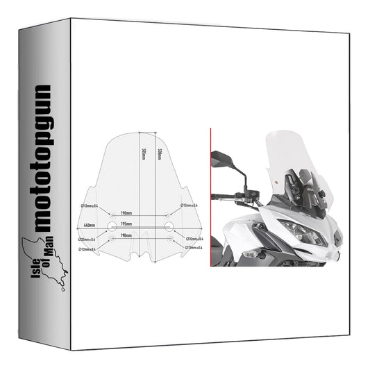 GIVI CUPOLINO TRASPARENTE D4122ST COMPATIBILE CON KAWASAKI VERSYS 650 15/21