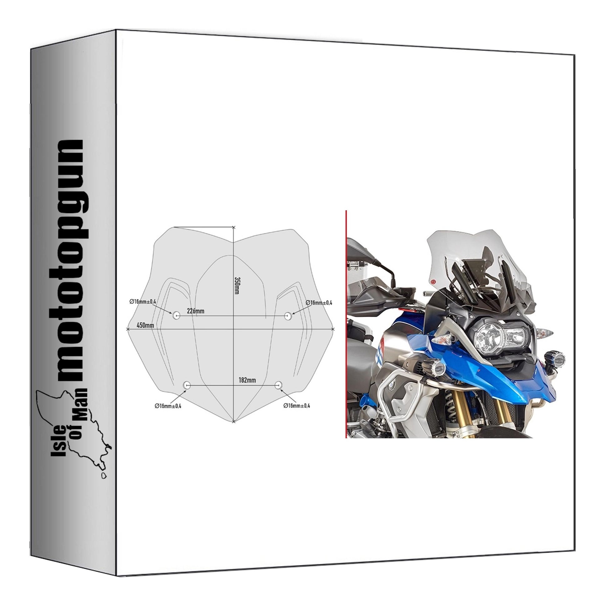 GIVI CUPOLINO BASSO SPORTIVO FUMÉ D5124B COMPATIBILE CON BMW R 1250 GS 19/23