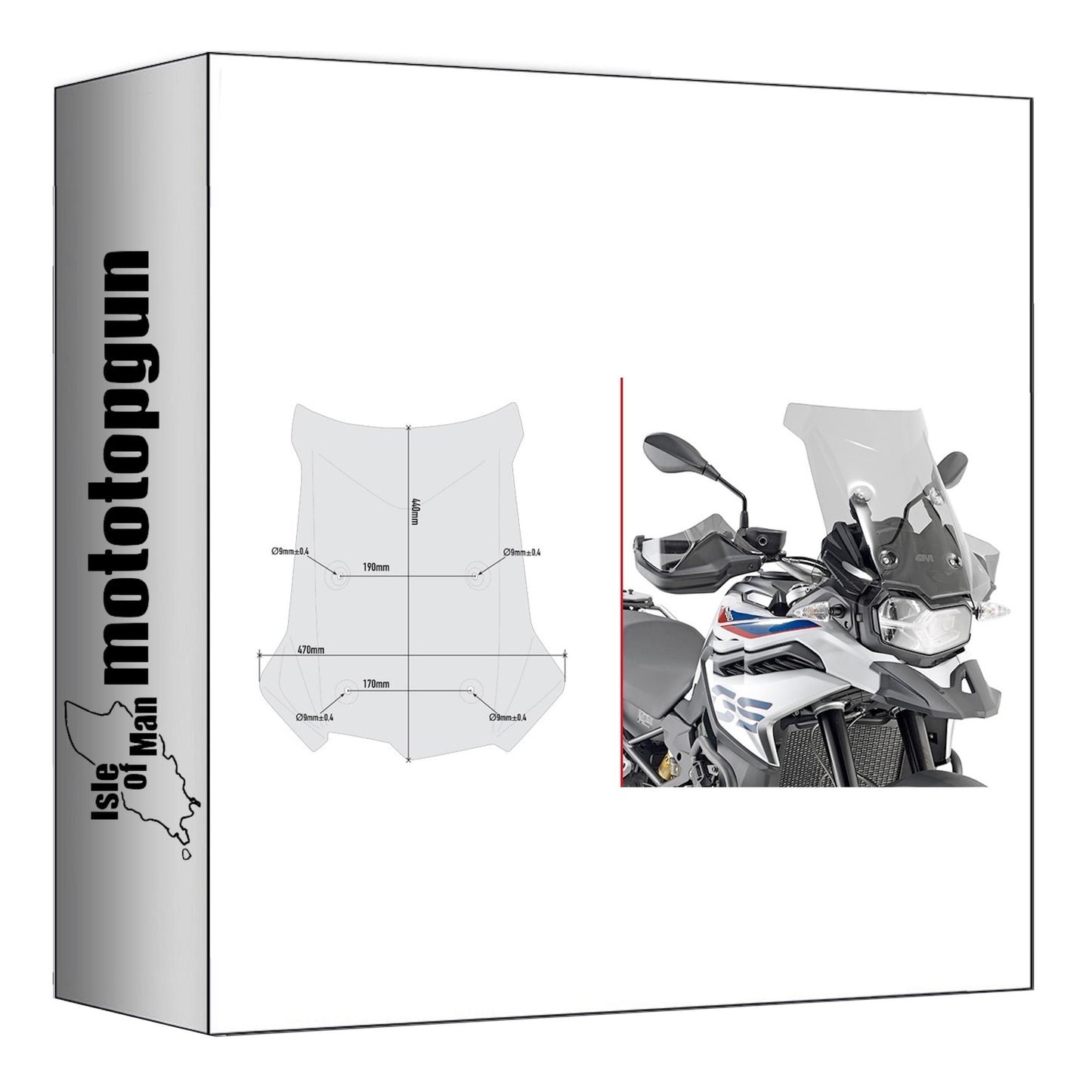 GIVI CUPOLINO FUMÉ D5127S COMPATIBILE CON BMW F 850 GS 18/20