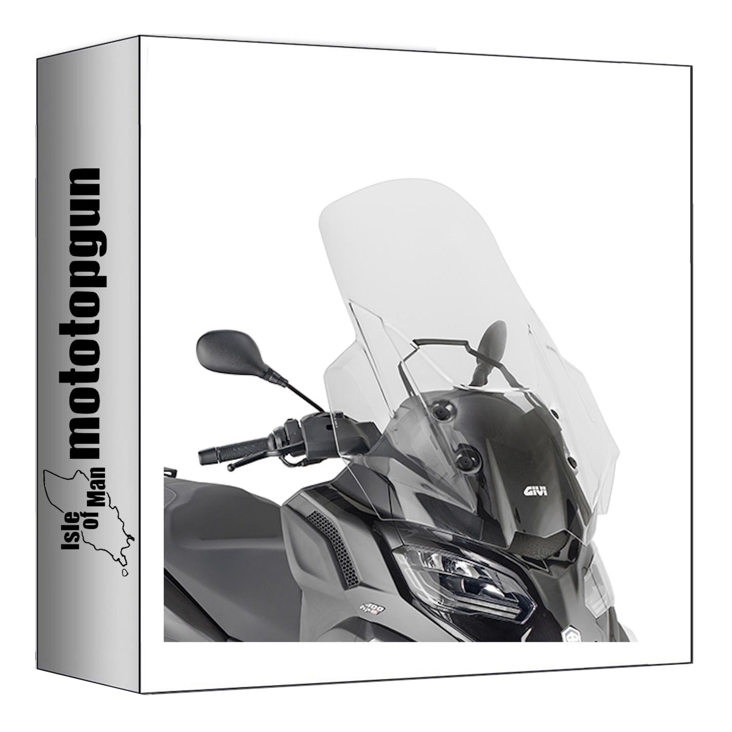 GIVI PARABREZZA TRASPARENTE D5619ST COMPATIBILE CON PIAGGIO MP3 HPE 400 SPORT 22/24