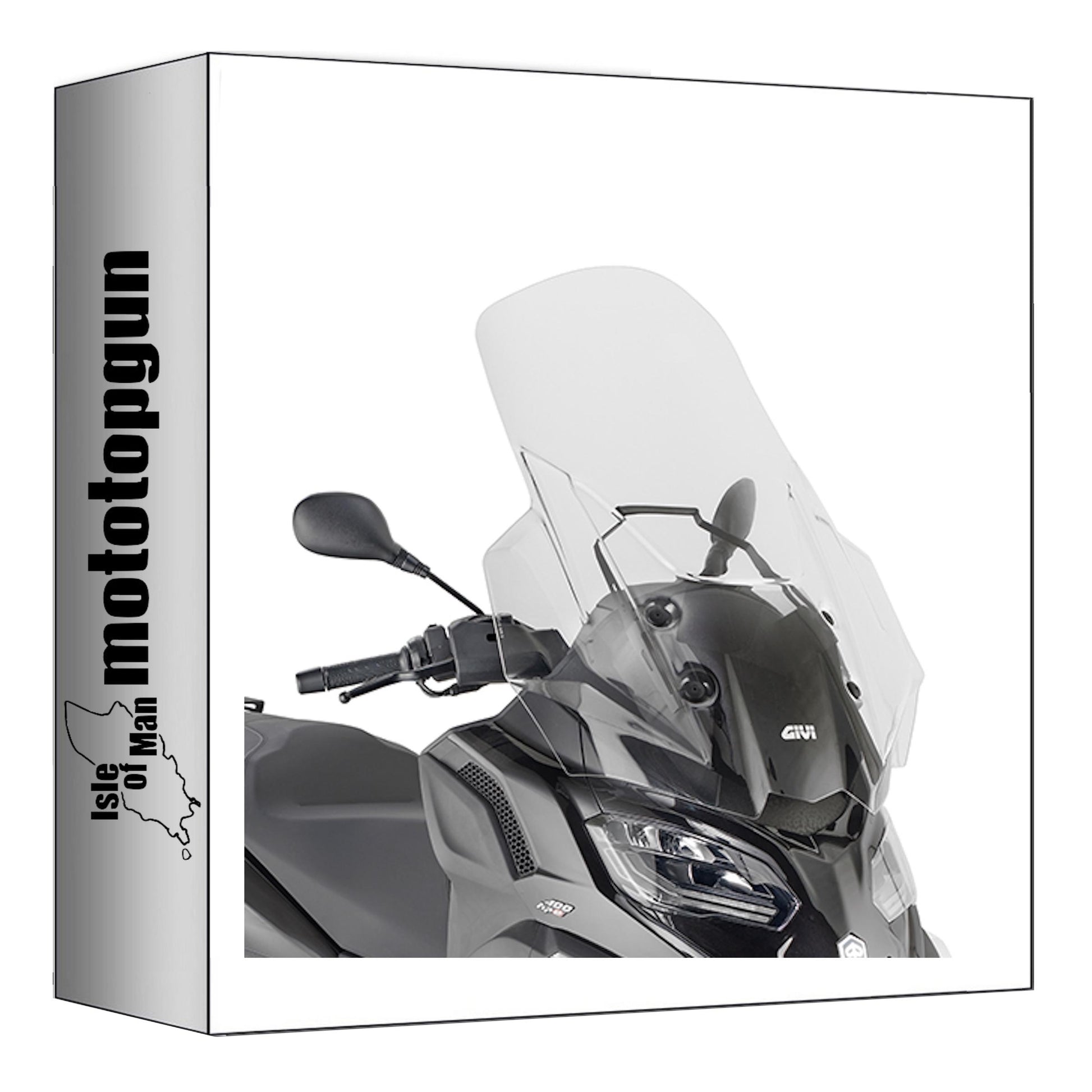 GIVI PARABREZZA TRASPARENTE D5619ST COMPATIBILE CON PIAGGIO MP3 HPE 400 SPORT 22/24