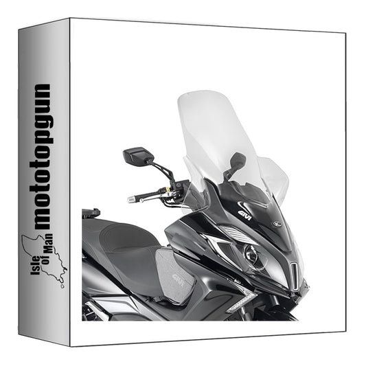 GIVI PARABREZZA TRASPARENTE D6107ST COMPATIBILE CON KYMCO DOWNTOWN TCS 125 I ABS 15/24