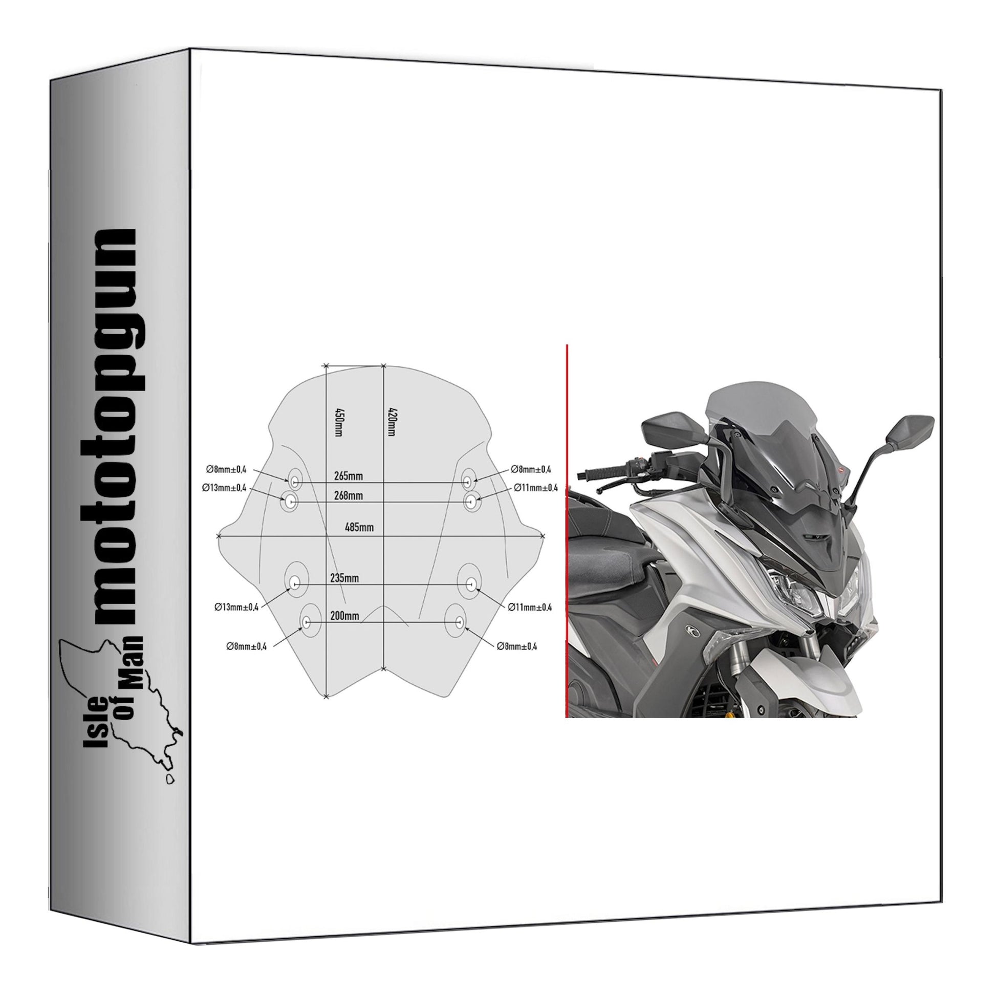 GIVI PARABREZZA BASSO SPORTIVO FUMÉ D6110S COMPATIBILE CON KYMCO AK 550 ETS 17/24