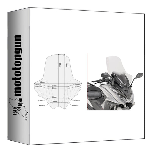 GIVI PARABREZZA TRASPARENTE D6110ST COMPATIBILE CON KYMCO AK 550 ETS 17/24