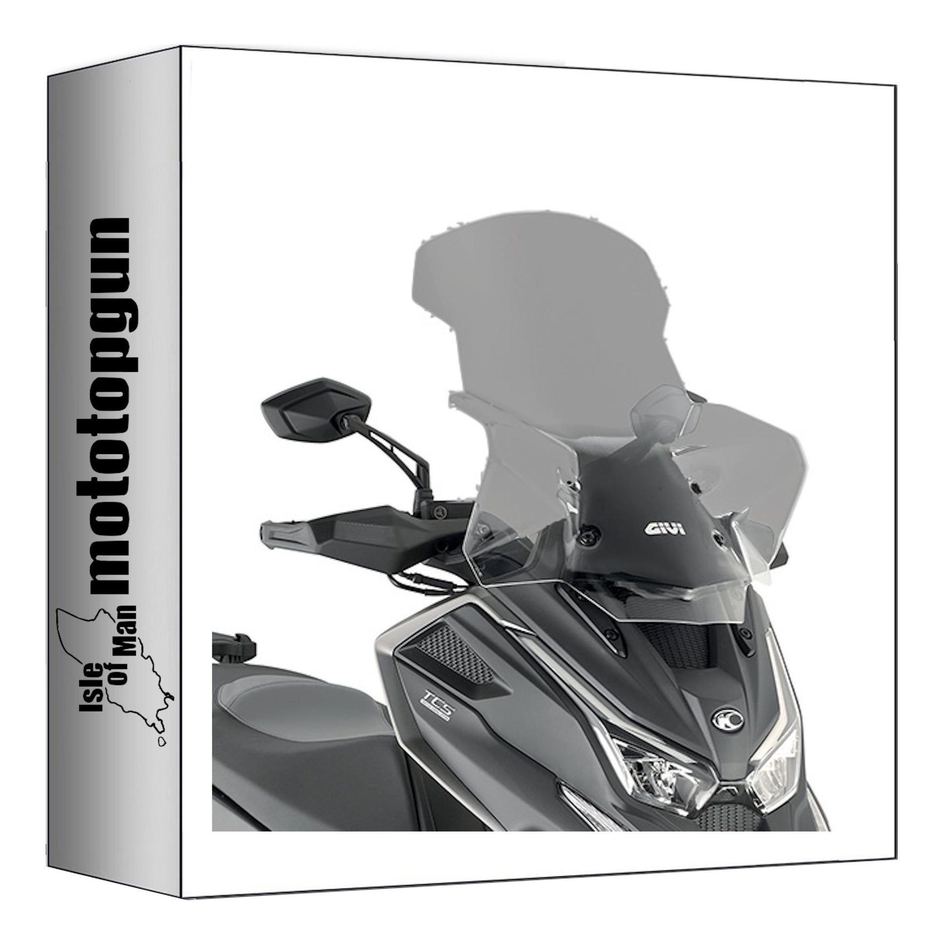 GIVI PARABREZZA FUMÉ D6124S COMPATIBILE CON KYMCO DTX 360 125-300-350 21/24