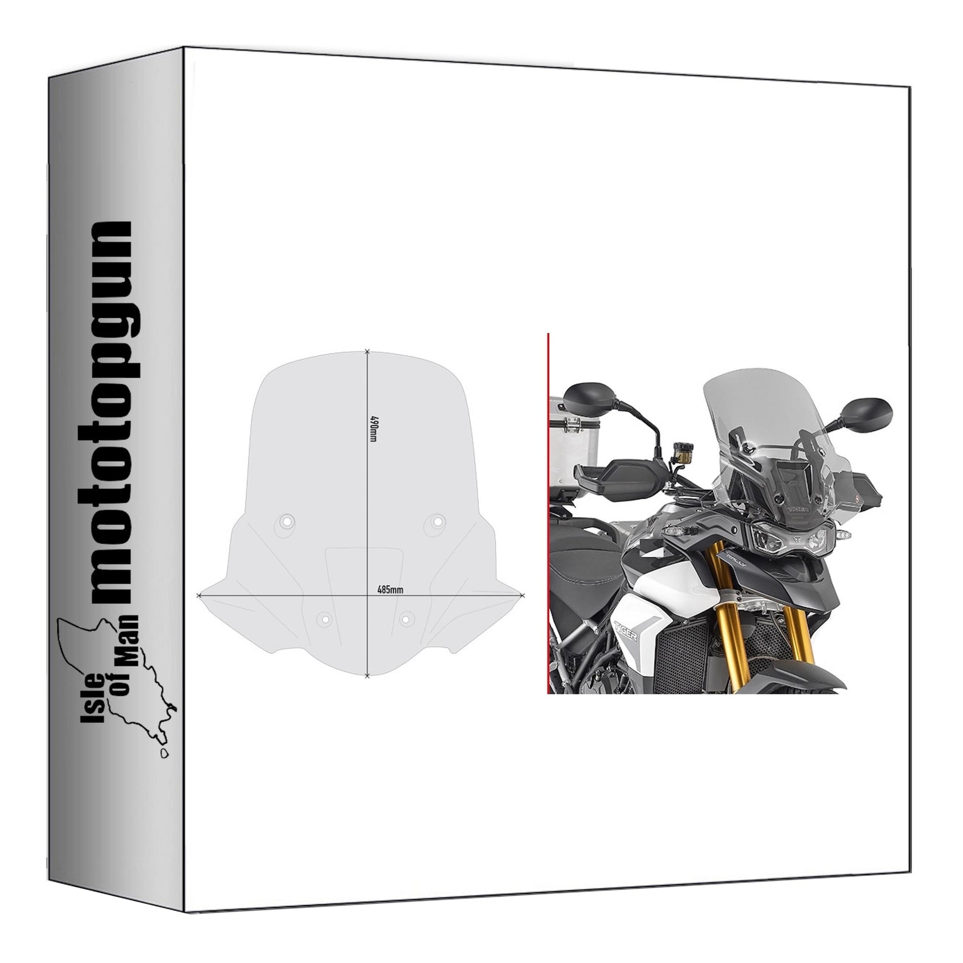GIVI CUPOLINO FUMÉ D6415S COMPATIBILE CON TRIUMPH TIGER 900 20/23
