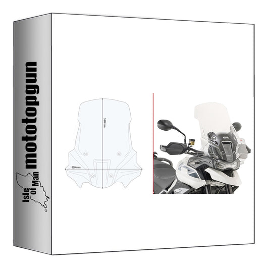 GIVI CUPOLINO TRASPARENTE D6415ST COMPATIBILE CON TRIUMPH TIGER 900 20/23
