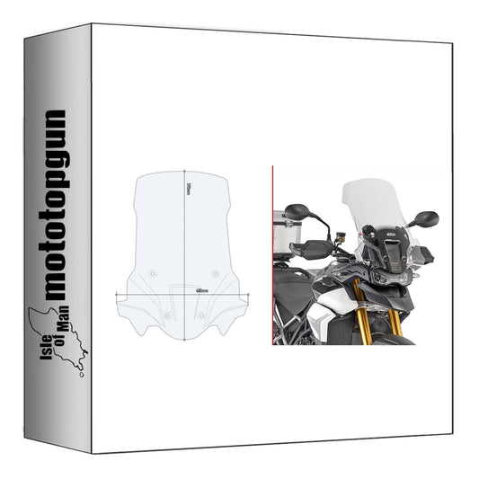 GIVI CUPOLINO TRASPARENTE D6418ST COMPATIBILE CON TRIUMPH TIGER 900 RALLY 20/23