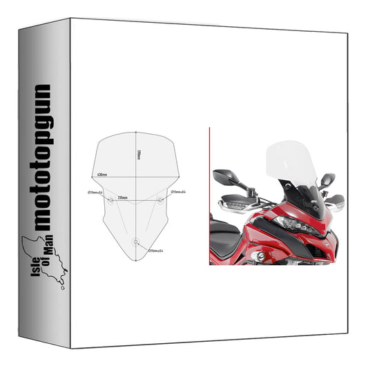 GIVI CUPOLINO TRASPARENTE D7406ST COMPATIBILE CON DUCATI MULTISTRADA 1200 15/18
