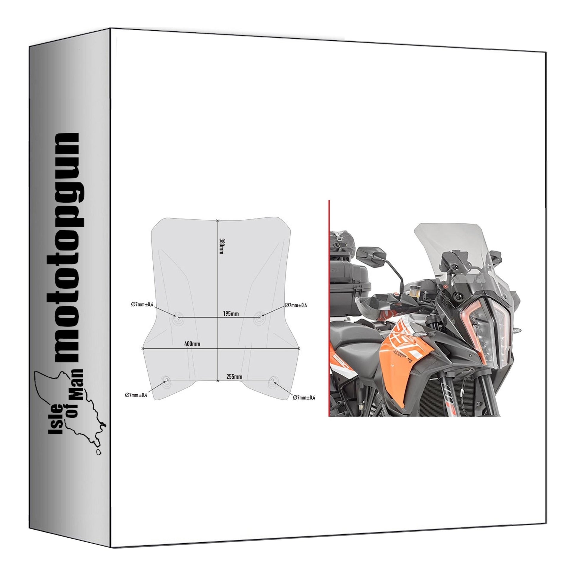 GIVI CUPOLINO FUMÉ D7706S COMPATIBILE CON KTM 1290 SUPER ADVENTURE R 17/20