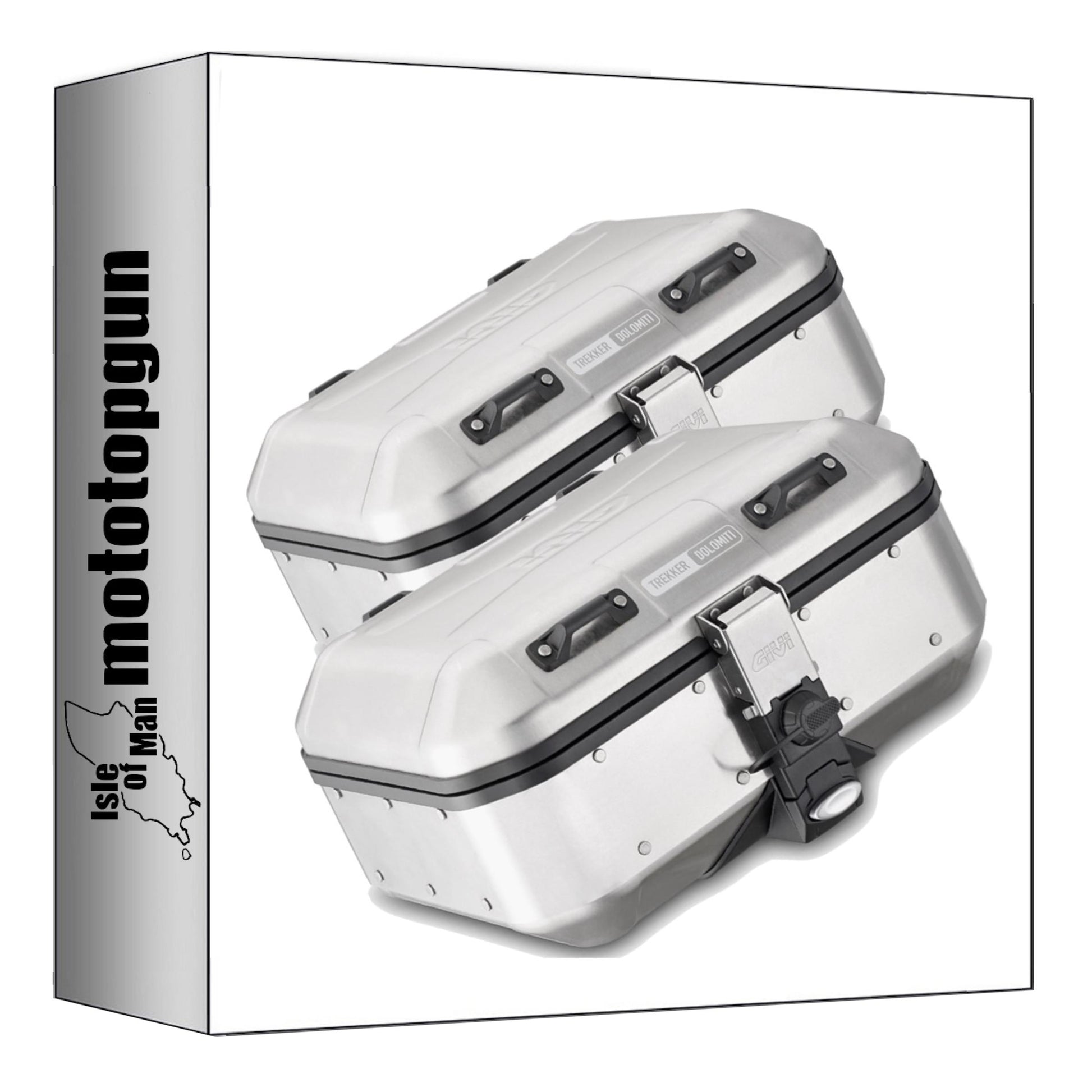 GIVI VALIGIE LATERALI DLM30A MONOKEY TREKKER DOLOMITI ALLUMINIO 60 LT 