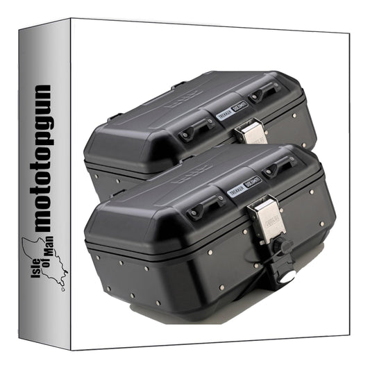 GIVI VALIGIE LATERALI DLM30B MONOKEY TREKKER DOLOMITI ALLUMINIO NERO 60 LT 