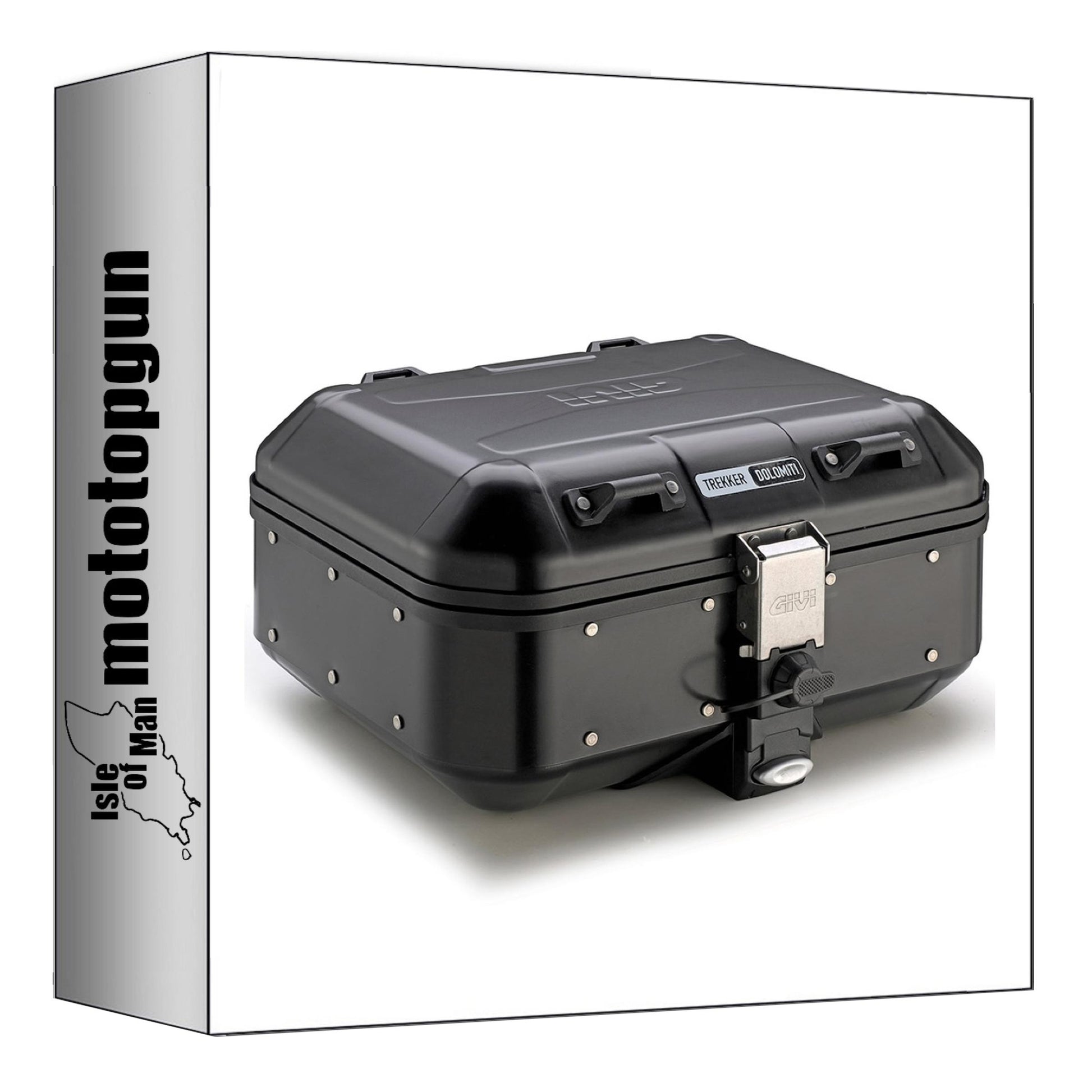 GIVI BAULETTO DLM30B MONOKEY TREKKER DOLOMITI ALLUMINIO NERO 30 LT + ATACCO COMPATIBILE CON HONDA FORZA 125 23/24