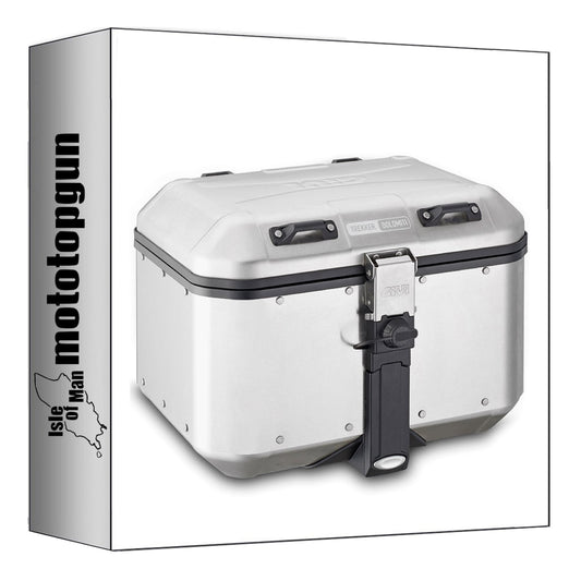 GIVI BAULETTO DLM46A MONOKEY TREKKER DOLOMITI ALLUMINIO 46 LT + ATACCO COMPATIBILE CON BMW F 900 XR 20/24