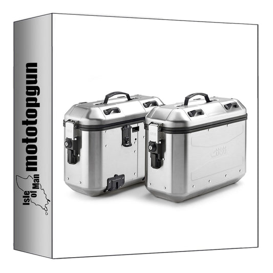 GIVI VALIGIE LATERALI DLMK36APACK2 MONOKEY TREKKER DOLOMITI ALLUMINIO 72 LT + ATACCO COMPATIBILE CON KAWASAKI KLR 650 / S 23/24
