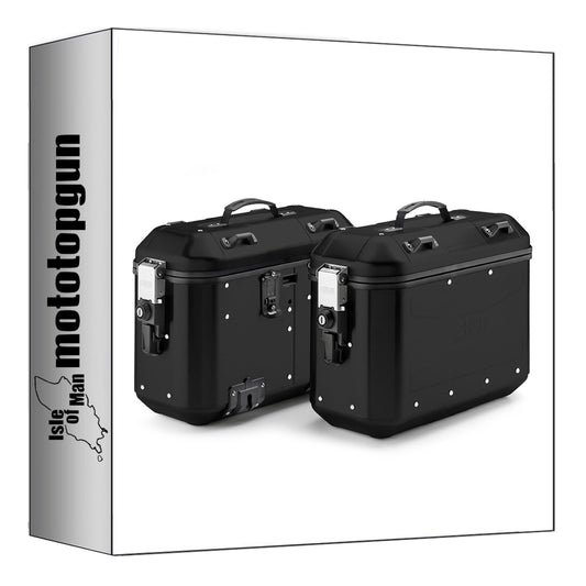 GIVI VALIGIE LATERALI DLMK36BPACK2 MONOKEY TREKKER DOLOMITI ALLUMINIO NERO 72 LT 