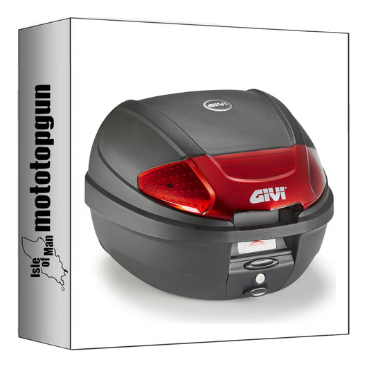 GIVI BAULETTO E300N2B MONOLOCK NERO 30 LT + ATACCO COMPATIBILE CON HONDA FORZA 350 23/24
