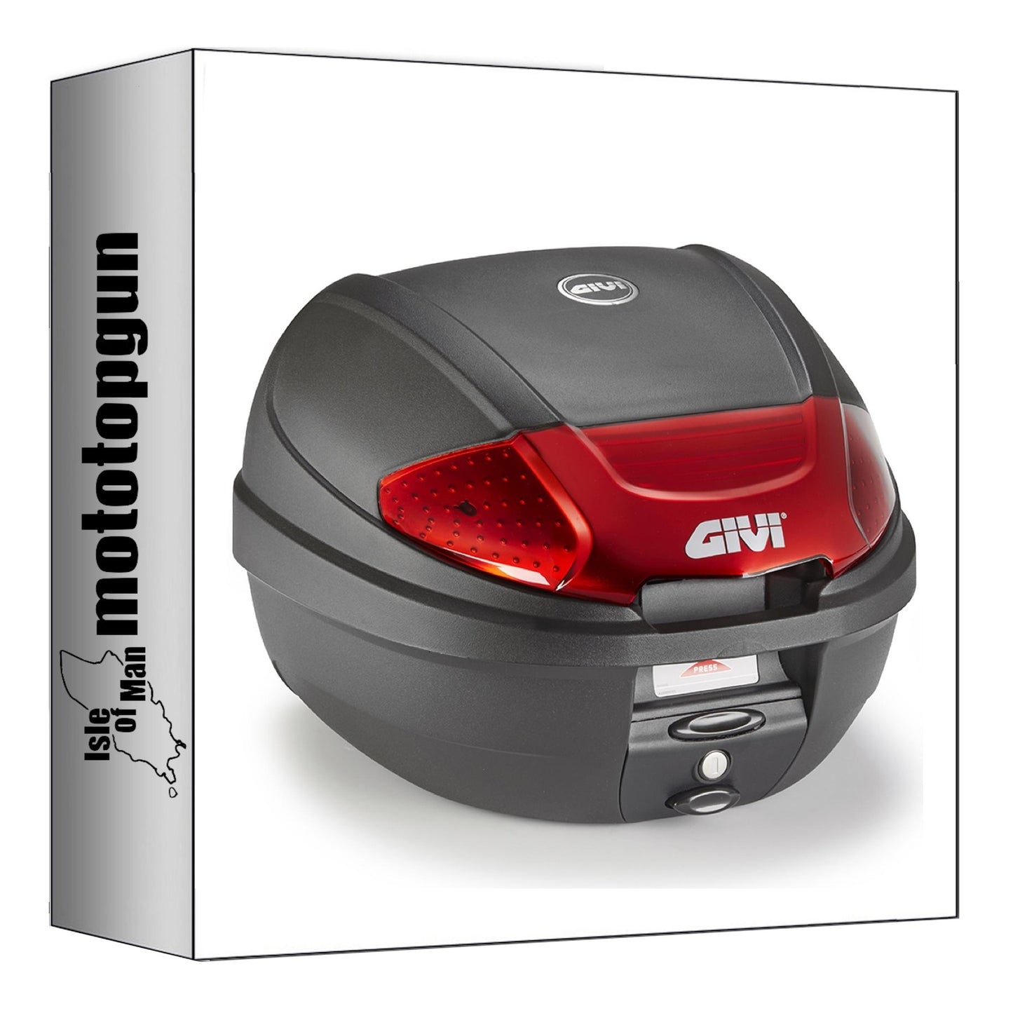 GIVI BAULETTO MONOLOCK NERO 30 LT PER PORTAPACCHI ORIGINALE + ATACCO COMPATIBILE CON YAMAHA TRACER 7 GT 2024