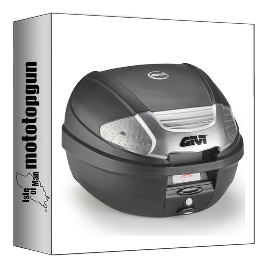 GIVI BAULETTO MONOLOCK NERO TECH 30 LT PER PORTAPACCHI ORIGINALE + ATACCO COMPATIBILE CON YAMAHA TRACER 7 GT 2024