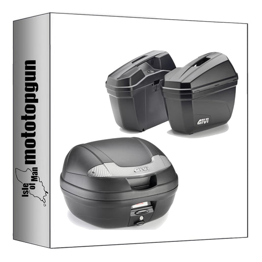 GIVI BAULETTO E340NT2 + VALIGIE LATERALI E22N VISION NERO TECH 78 LT + ATACCO COMPATIBILE CON HONDA CRF 1000 L AFRICA TWIN ADVENTURE SPORTS 18/19