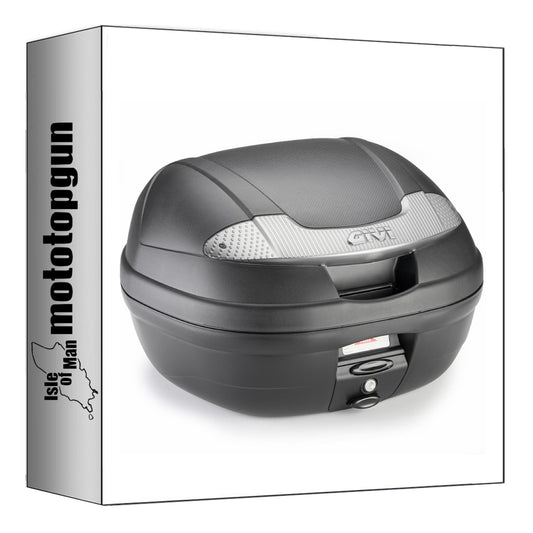 GIVI BAULETTO E340NT2 MONOLOCK VISION NERO TECH 34 LT + ATACCO COMPATIBILE CON PIAGGIO MP3 YOURBAN 125-300 11/18