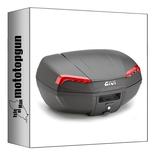 GIVI BAULETTO E46N2 MONOLOCK RIVIERA NERO 46 LT + ATACCO COMPATIBILE CON YAMAHA XJ6 09/12