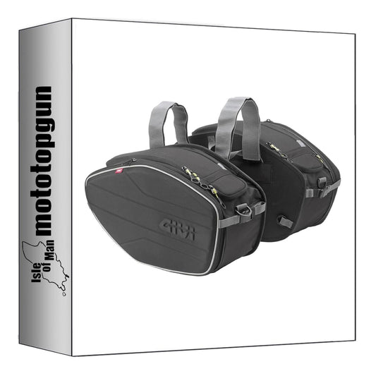 GIVI BORSE LATERALI EA101C NERO 60 LT + ATACCO COMPATIBILE CON TRIUMPH BONNEVILLE T100 17/22