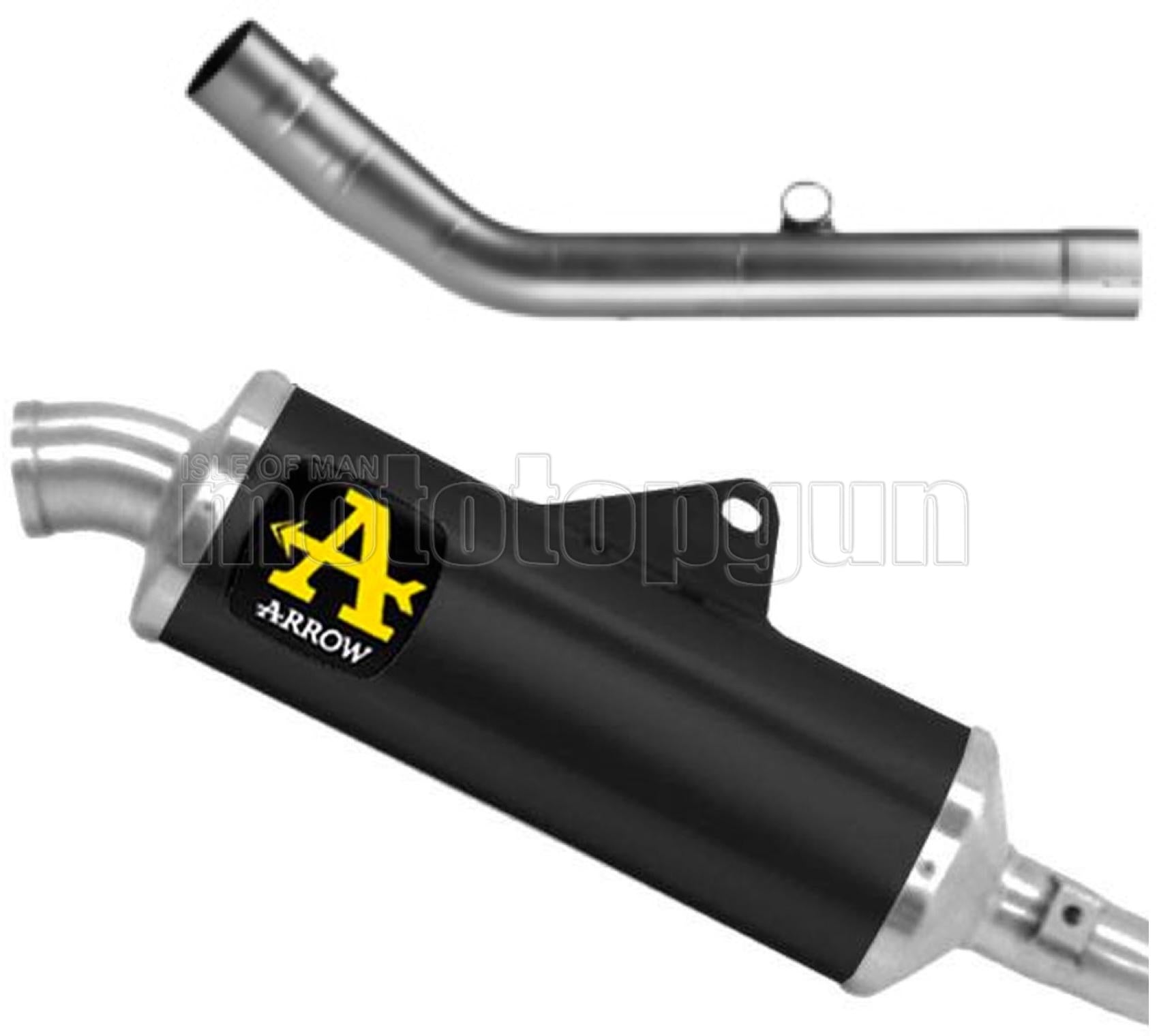 ARROW SCARICO COMPLETO OMOLOGATO OPEN INDY-RACE ALLUMINIO NERO FONDELLO TITANIO COMPATIBILE CON KOVE RALLY 450 2025