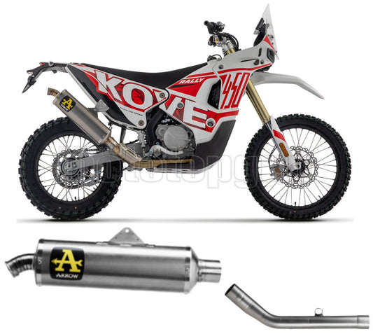 SCARICO OMOLOGATO ARROW INDY-RACE IN TITANIO COMPATIBILE CON KOVE RALLY 450 23/24