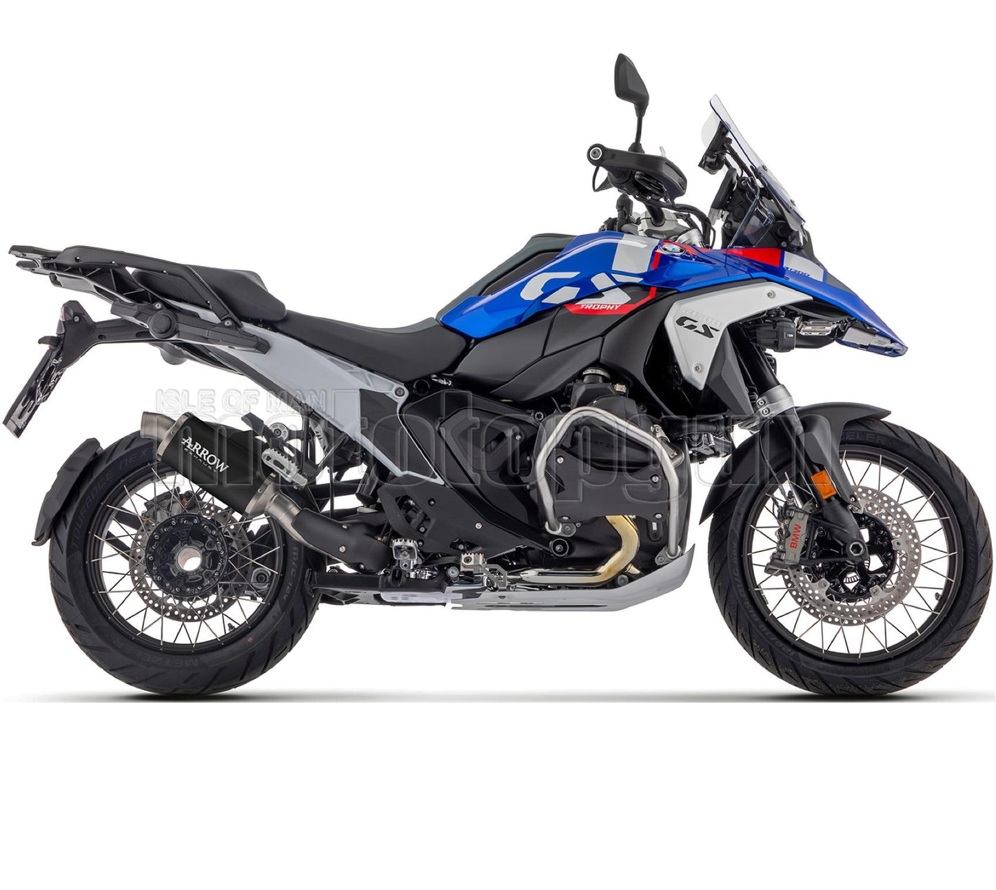 SCARICO OMOLOGATO ARROW INDY-RACE IN ALLUMINIO NERO CON FONDELLO IN INOX COMPATIBILE CON BMW R1300 R-1300 GS 2024