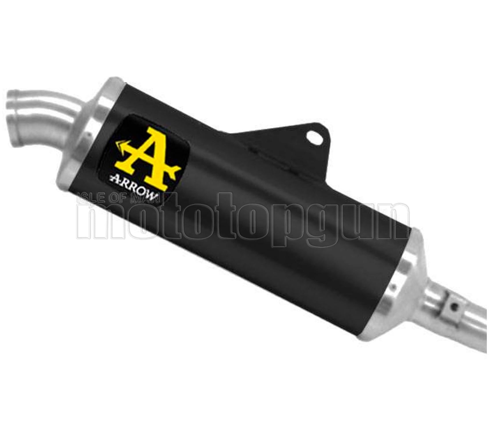 ARROW SCARICO OMOLOGATO INDY-RACE ALLUMINIO NERO FONDELLO TITANIO COMPATIBILE CON KOVE RALLY 450 2025