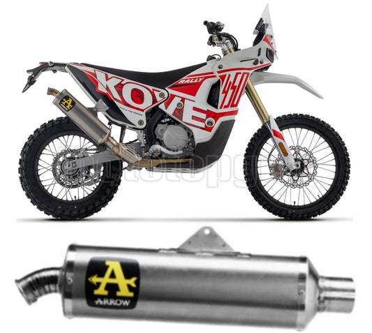 SCARICO OMOLOGATO ARROW INDY-RACE IN TITANIO COMPATIBILE CON KOVE RALLY 450 23/24