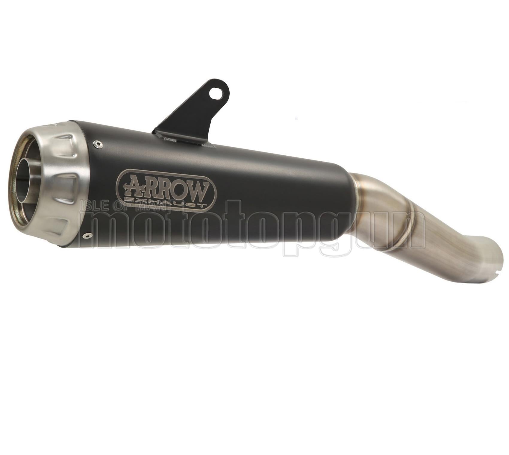 SCARICO OMOLOGATO ARROW PRO-RACE IN NICHROM NERO CON FONDELLO IN INOX COMPATIBILE CON HONDA NX 500 2024