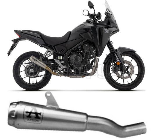 SCARICO OMOLOGATO ARROW PRO-RACE IN NICHROM CON FONDELLO IN INOX COMPATIBILE CON HONDA NX 500 2024
