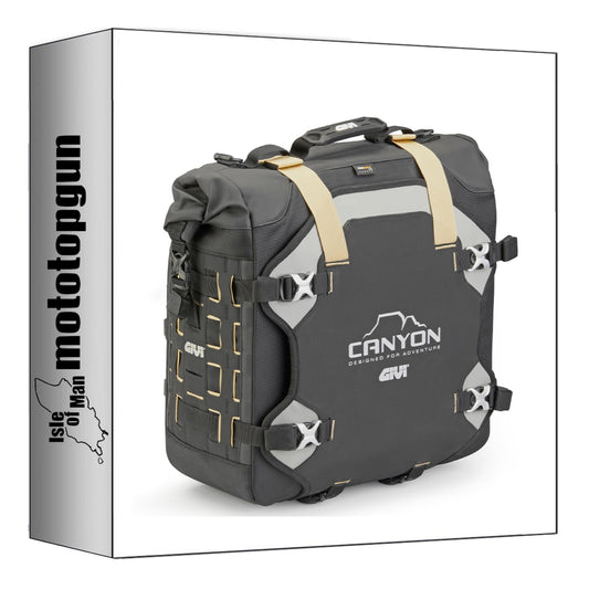 GIVI BORSA LATERALE GRT725 MONOKEY CAM-SIDE CANYON NERO 30 LT 