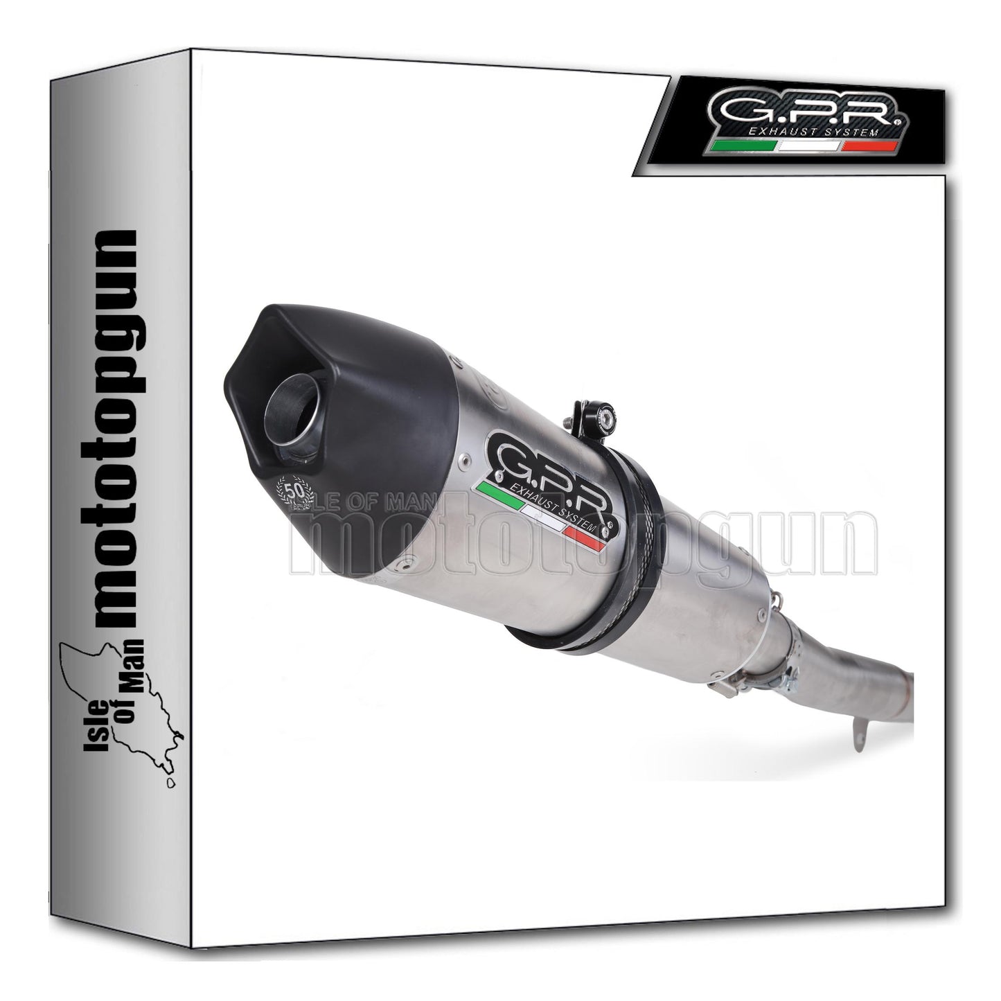 GPR K.126.1.GPAN.TO SCARICO OMOLOGATO CATALIZZATO GPE ANNIVERSARY TITANIO PER KAWASAKI Z250 13/16