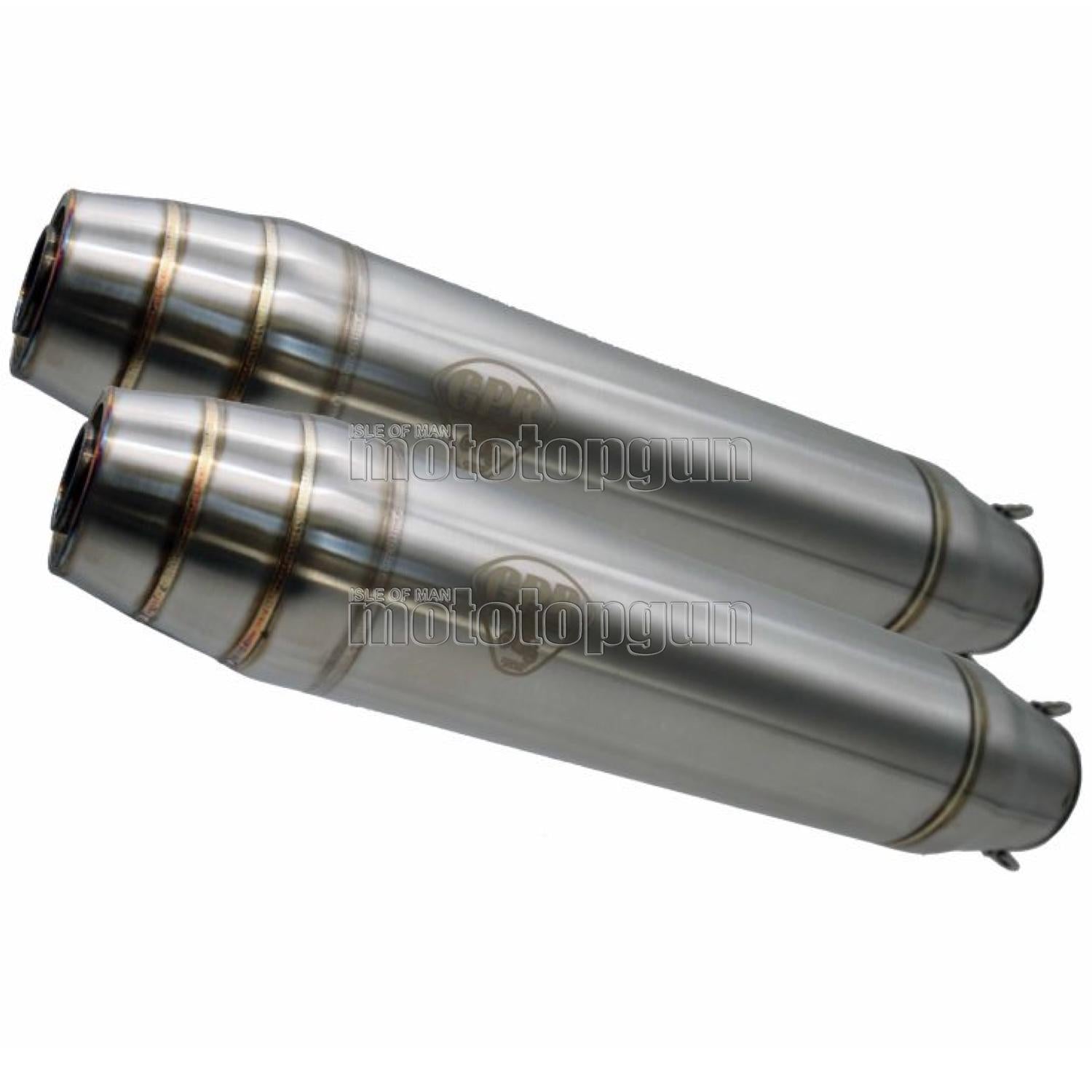 SCARICO GPR OMOLOGATO DOPPIO TERMINALE ACCIAIO DEEPTONE CAFE RACER , DB-KILLER INCLUSO , CAFE.31.DE COMPATIBILE CON HONDA CBR 600 F PC 35 99/00