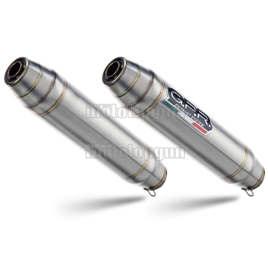 SCARICO GPR OMOLOGATO DOPPIO TERMINALE ACCIAIO DEEPTONE , DB-KILLER INCLUSO , BL.4.RE.1.DE COMPATIBILE CON BUELL XB 9 03/07