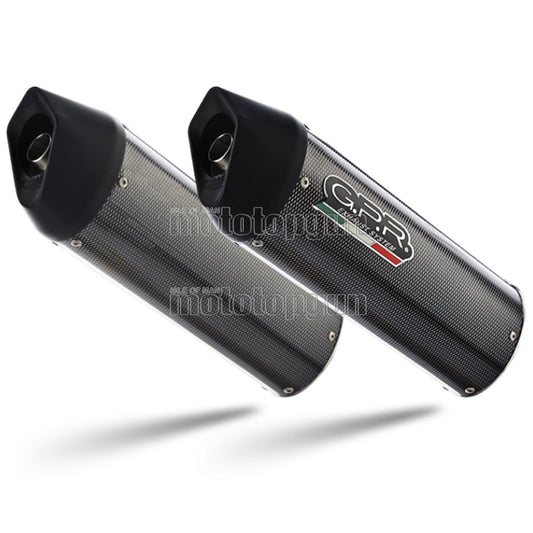 SCARICO GPR OMOLOGATO DOPPIO TERMINALE CARBON LOOK FURORE , DB-KILLER INCLUSO , D.121.1.FUPO COMPATIBILE CON DUCATI SUPER SPORT SS 900 98/02